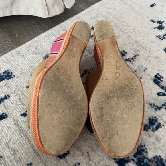 Anthropologie Open Toe Polly Wedge Espadrille Sandals - Picture 7 of 7